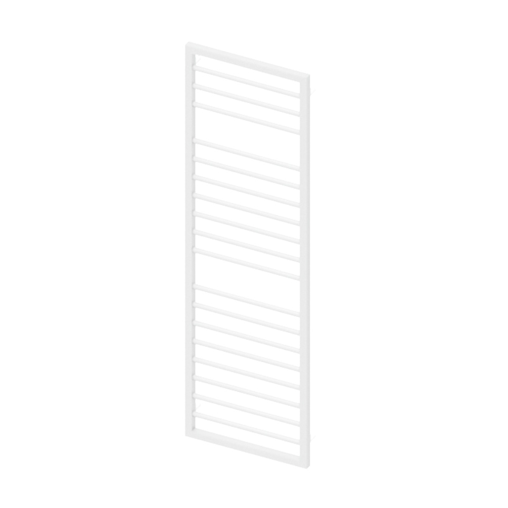 Product Cut out image of the Abacus Elegance Metro Matt White 1655mm x 500mm Towel Warmer